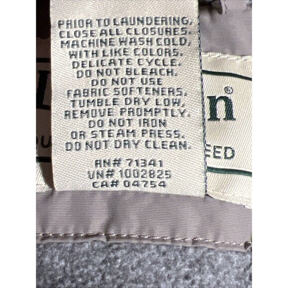 LL Bean Mens Warm Up Jacket Fleece Lined Item ID 205107 Thinsulate XL Regular - Picture 4 of 6